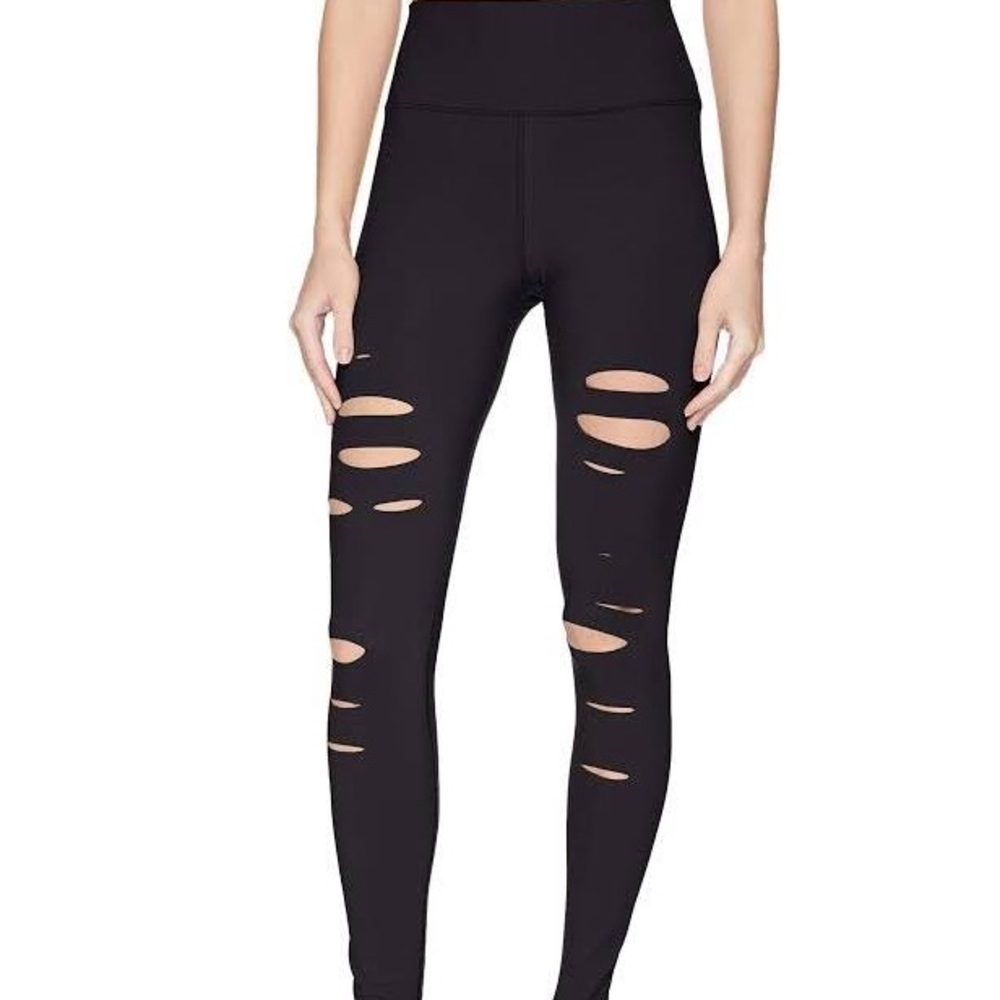 Alo Yoga Ripped Warrior Small Black